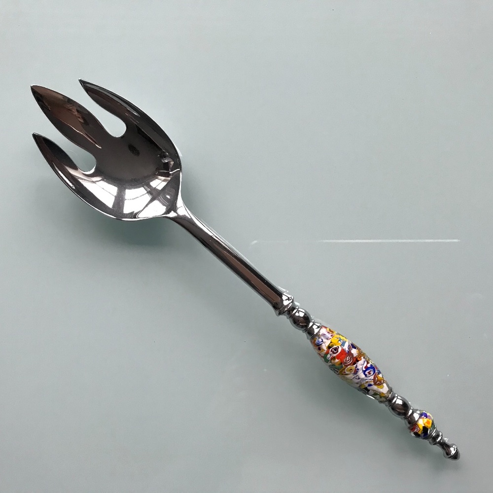 Serving Fork with Murano Glass Handle